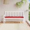 vidaXL Red Garden Bench Cushion 59.1"x19.7"x2.8" - Oxford Fabric, Indoor/Outdoor Water-Resistant Padding with Ties - 2 of 4