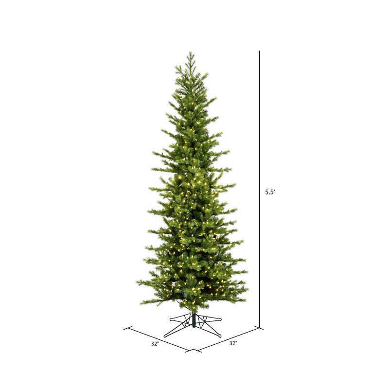 Vickerman Moutauk Pencil Pine Artificial Christmas Tree, 3 of 6