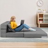 Folding Sofa Bed, Foldable Couch Bed with Pillow, Convertible Sleeper Chair Folding Sofa Mattress, Futon Floor Couch with Memory Foam Cover - 2 of 4