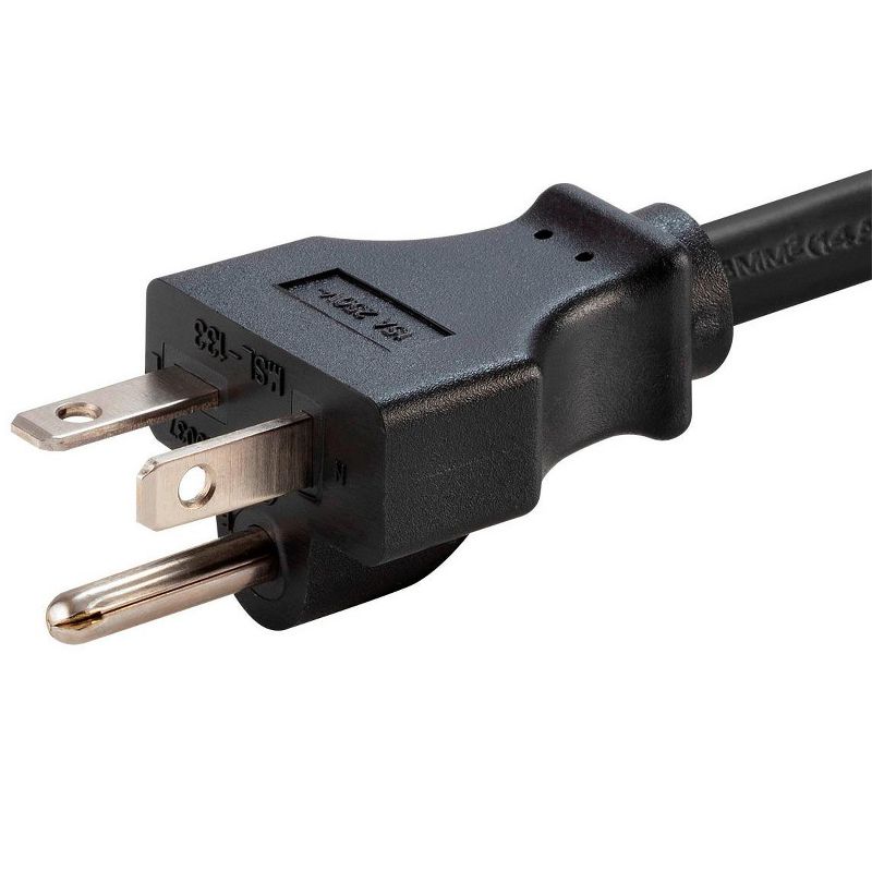 Monoprice Heavy Duty Extension Cord - 6 Feet - Black | NEMA 6-20P to IEC 60320 C19, For Computers, Servers, and Monitors to a PDU or UPS in a Data, 5 of 7