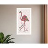 HomeRoots Be A Flamingo White Grooved Frame  Print Wall Art - 2 of 4