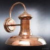 Urban Ambiance Luxury Luxe Industrial Chic Outdoor Wall Light,  12.375"H x 12"W,  Solid Copper Finish, UHP1026 - 3 of 4