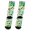 Hunter X Hunter Anime Mens' Chibi Characters Sublimated Adult Crew Socks 1 Pair - 2 of 4