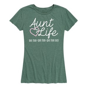 Women's - Instant Message - Aunt Life Short Sleeve Graphic T-Shirt - 1 of 4