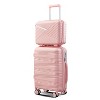 Lyngins 14/20/24/28 Inch 4 PCs Carry on Luggage Sets,Suitcases Sets with Spinner Wheels and TSA Lock for Family Trips - 2 of 4