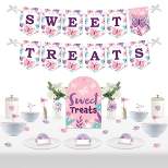 Big Dot of Happiness Beautiful Butterfly - DIY Floral Baby Shower or Birthday Party Sweet Treats Signs - Snack Bar Decorations Kit - 50 Pieces