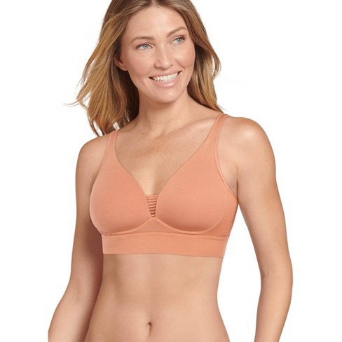 Jockey Women's Forever Fit Supersoft Modal V-neck Molded Cup Bra Xl Clay  Fire : Target