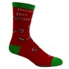 Crazy Dog T-Shirts Women's Naughty Nice I Tried Socks Funny Christmas List Good Bad Graphic Footwear - image 3 of 4