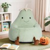 JIONJOY 31" Eggplant-Shaped Toddler Chair - Soft Plush Kids Sofa with Washable Cover, Ages 4-12 - 3 of 4