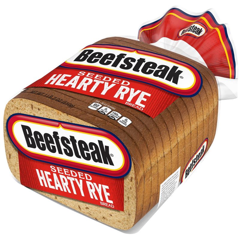 Beefsteak Seeded Hearty Rye Bread - 18oz, 3 of 6