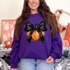 Simply Sage Market Women's Graphic Sweatshirt Coquette Halloween Pumpkin - 2 of 4