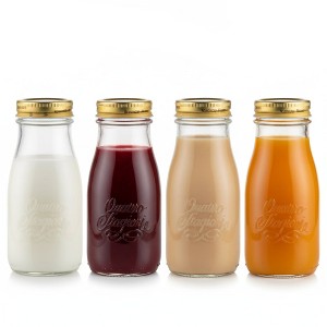 Bormioli Rocco Quattro Stagioni Bottles – 13.5 Oz. Glass Jars with Twist Lids, Microwave & Dishwasher Safe  – (Set of 4) - 1 of 4
