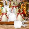 5 Pcs Christmas Reindeer Gift Bags 2 Colors Elk Drawstring Candy Treat Goody Bags Reusable Wrapping Pouches Candy Holiday Festive Christmas Party - 2 of 4