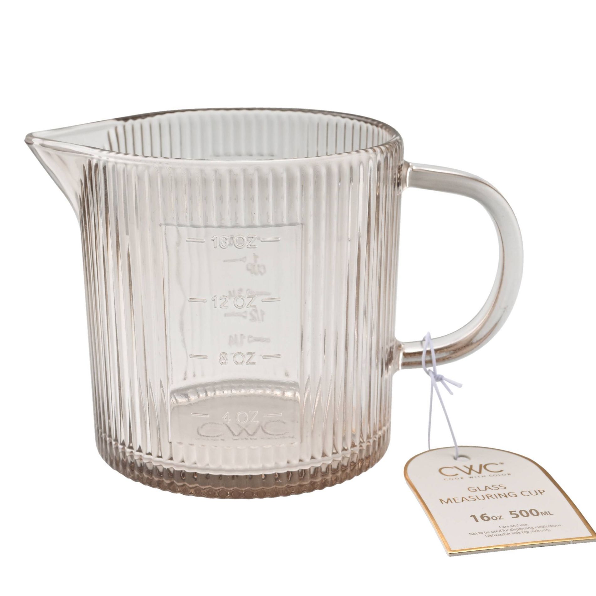 Cook With Color Glass Scallop 2c Measuring Cup