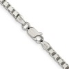 Black Bow Jewelry 3.75mm, Sterling Silver, Solid Box Chain Necklace - 3 of 4