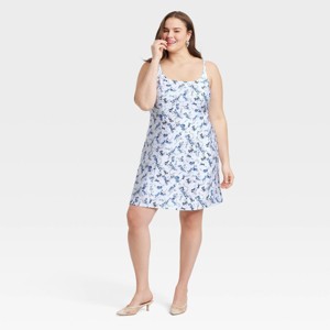 Women's Mini Woven Tank Dress - A New Day™ - 1 of 3
