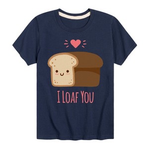Boys' - Instant Message - Valentine's Day I Loaf You Bread Short Sleeve Graphic T-Shirt - 1 of 4