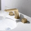 CASAINC 8 in. Widespread Double Handle Bathroom Faucet in Brushed Gold - 2 of 4