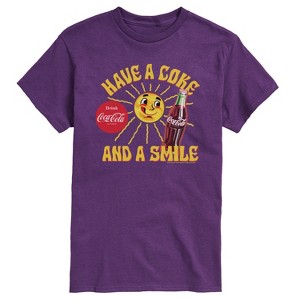 Men's - Coca-cola - Have A Coke And A Smile Short Sleeve Graphic T-Shirt - 1 of 3