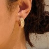 Cubic Zirconia Huggie Earrings 14k Gold Plated Tiny Earrings Small Huggie Hoop Earrings Simple Lightweight Hoops Gift for Women - 2 of 4