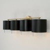 Capital Lighting Weller 4 - Light Vanity in  Matte Brass/Black - 4 of 4