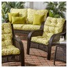 Kensington Garden 2pc 24"x22" Outdoor Seat and Back Chair Cushion Set - 3 of 4