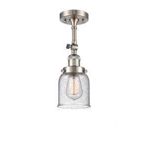 Bell - 1 Light Semi-Flush Mount In Industrial Style-13.5 Inches Tall and 5 Inches Wide - 1 of 1