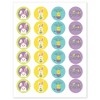 Big Dot of Happiness Hippity Hoppity - Assorted Easter Bunny Party Circle Sticker Labels - 24 Count - image 2 of 4