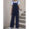 Women's Sleeveless Overalls Jumpsuit Casual Long Pants with Adjustable Straps - 4 of 4