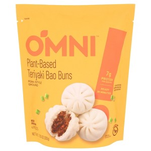 OmniFoods Frozen Vegan Plant Based Teriyaki Bao Pork-Style - 7.05oz - 1 of 3
