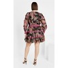 Women's Plus Size Hollie Print Dress - black | CITY CHIC - 2 of 4