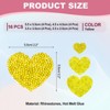 Unique Bargains Iron On Durable DIY Clothing Heart Rhinestone Patches 16 Pcs - 2 of 4