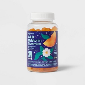 Adult Melatonin Gummies - White Tea/Peach - 140ct - up&up™ - 1 of 4