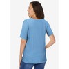 Woman Within Women's Plus Size Striped Tee - 3 of 4