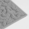 Elegant Floral Scroll Textured Machine Washable Bath Rugs, Set of 2 by Blue Nile Mills - 4 of 4