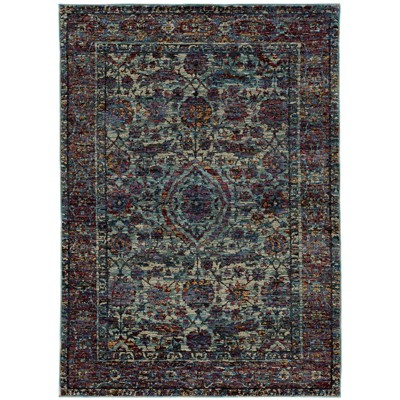 Oriental Weavers Andorra 6846B Blue/ Purple Indoor Area Rug - 3'3" x 5'2"