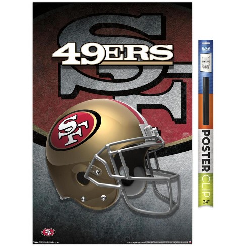 NFL San Francisco 49ers - Drip Helmet 20 Wall Poster, 22.375 x 34 