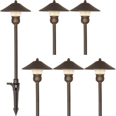 3W 150LM Outdoor LED Landscape Path Light, Die-cast Aluminum Construction (6-PACK)