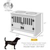 Kumasinova Large Dog Food Storage Container,Elevated Dog Bowls with Storage Cabinet Containing Large 37L Capacity,Raised Dog Bowl Stand - 3 of 4