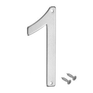 Unique Bargains 304 Stainless Steel Polished Surface Rust Corrosion Resistant House Number 1 Pc - 1 of 4