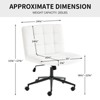 Elegant Armless Office Chair Desk Chair - 2 of 2