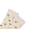 Anna-Kaci 3-Pack Women's Crew Socks with Allover Bow Embroidery and Ribbed Texture - 2 of 4