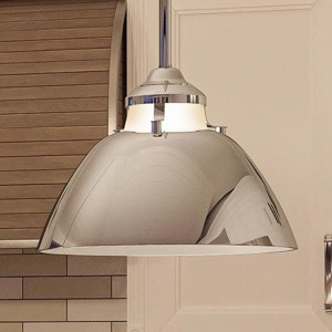 UHP2150 Americana Pendant Light, 8.25"H x 11"W, Polished Nickel Finish, Sunderland Collection - 1 of 4