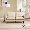 TiramisuBest Mid Century Modern Loveseat Sofa,2 Seater Sofa Couches for Living Room, Small Couch with USB & Removable Pillow Cover - 2 of 4