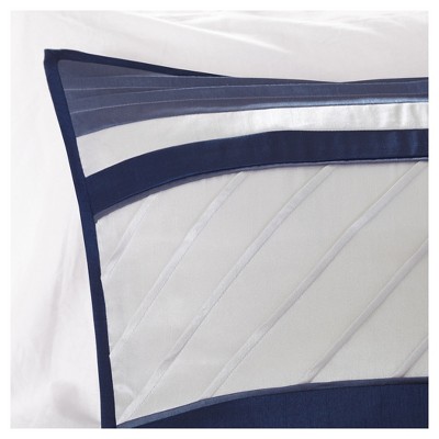 Navy King Microfiber Down Alternative 7-Piece Comforter Set
