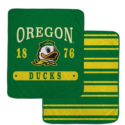 Ncaa Oregon Ducks Varsity Plaque Double Sided Royal Plush Blanket : Target