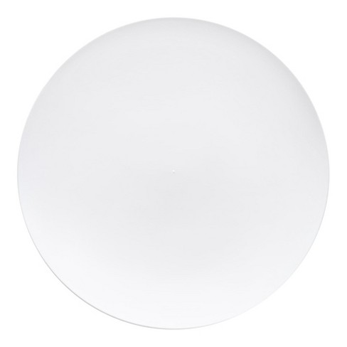 Smarty Had A Party 10.25" Solid White Organic Round Disposable Plastic Dinner Plates (120 Plates) - image 1 of 4