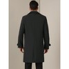 Lars Amadeus Men's Double Breasted Notched Lapel Long Winter Coat - 3 of 4