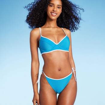 Adore Me Women's Shelby Swimwear Top 34dd / Luscious Lemons C01 Blue. :  Target