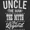 Mens Funny T Shirts Uncle The Man The Myth The Legend Sarcastic Graphic Novelty Tee For Men - Crazy Dog Men's T Shirt - 2 of 4